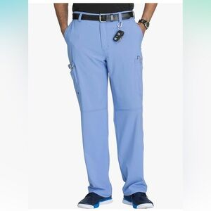 Mens Ciel Blue Infinity Scrub Pants